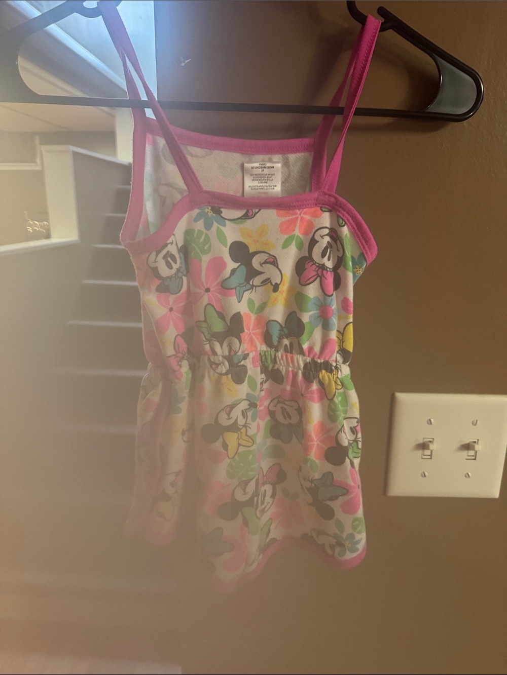 Disney Minnie Mouse Floral Tank shorts in Pink, Teal & Yellow